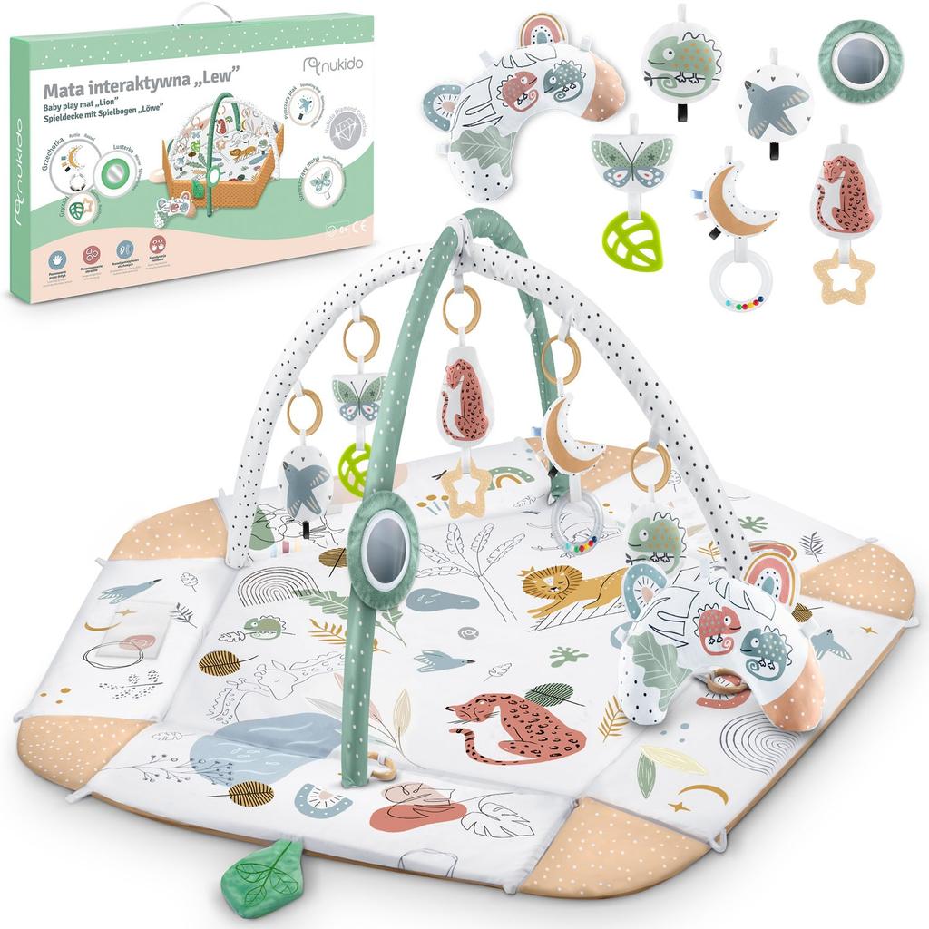 Nukido the Lion interactive educational mat