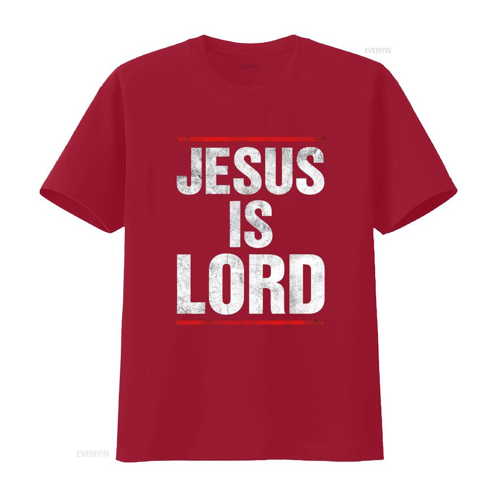Jesus Is Lord Retro Vintage T Shirt vintage Washed Unisex Stylish Casual designer clothes Breathable fashion Comfortable