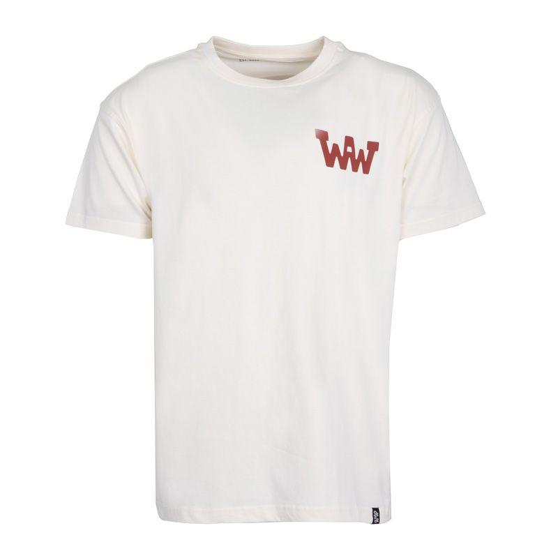 Хлопковая футболка с круглым вырезом и принтом логотипа Мужская WHEELS AND WAVES XXL белый 2698₽