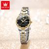 OLEVS Womens Wrist Watch Business Fashion Watches Stainless Stee Watch Bands Quartz Watch For Woman Waterproof Week Date Wristwatch