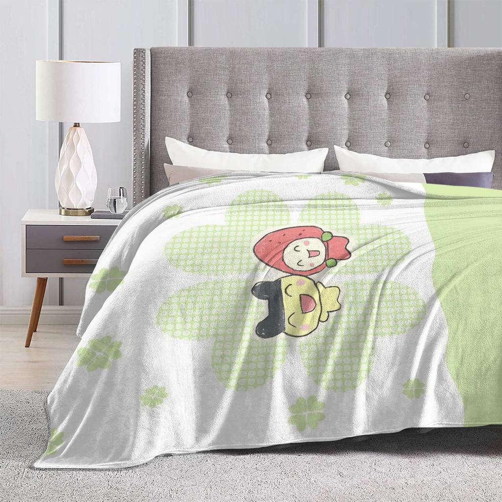 Tamagotchis Blanket Cover Velvet Cartoon Lightweight Throw Blanket for Bed Bedroom Quilt