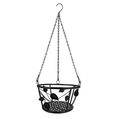 Hanging Planter Metal Basket Flower Pot Shelf Wall Mounted Plant Holder for Balcony Patio Home Garden