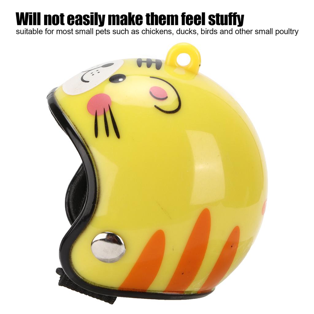 Chicken Helmet Small Headwear Funny Pet Helmet Accessories for Small Chickens and Birds