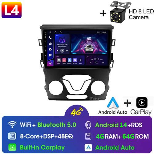 Android 13 Carplay Auto 4G WIFI GPS For Ford Mondeo 5 Fusion 2012-2019 Car Radio Multimedia Player Video Stereo Head Unit 2din
