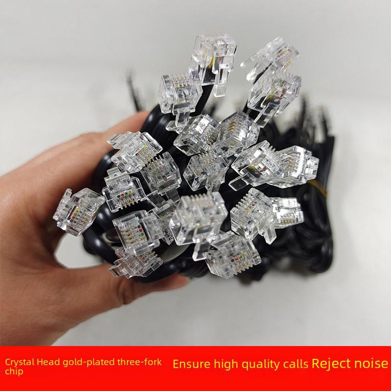 2 Core/4 Core Telephone Extension Cable RJ11 Fixed Connection Line 6P2C/6P4C