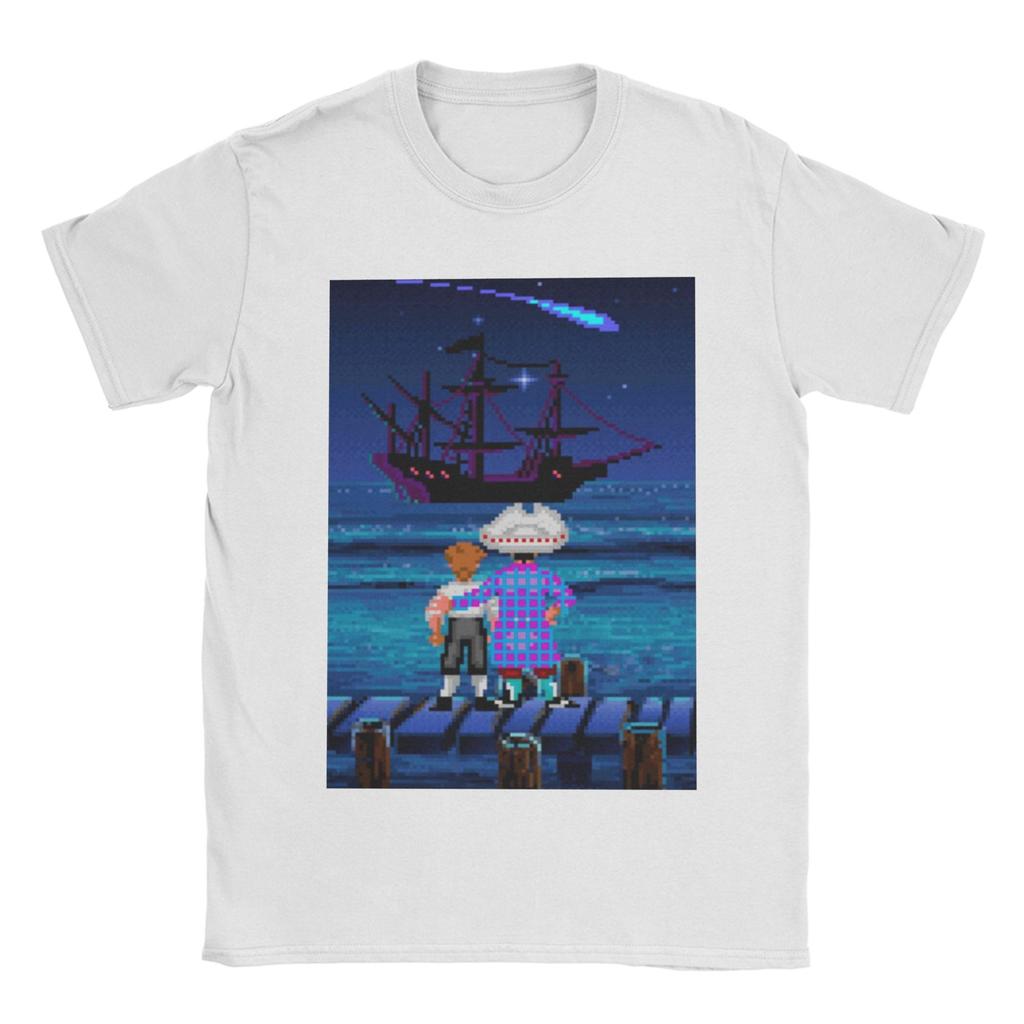 Monkey Island Guybrush and Stan Tee Shirt for Men Women Fashion T Shirts  100% Cotton Clothing