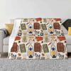 Woodland Wanderings Latest Super Soft Warm Light Thin Blanket Forest Woodland Adventure Wander Fox Nature Lover Whimsical