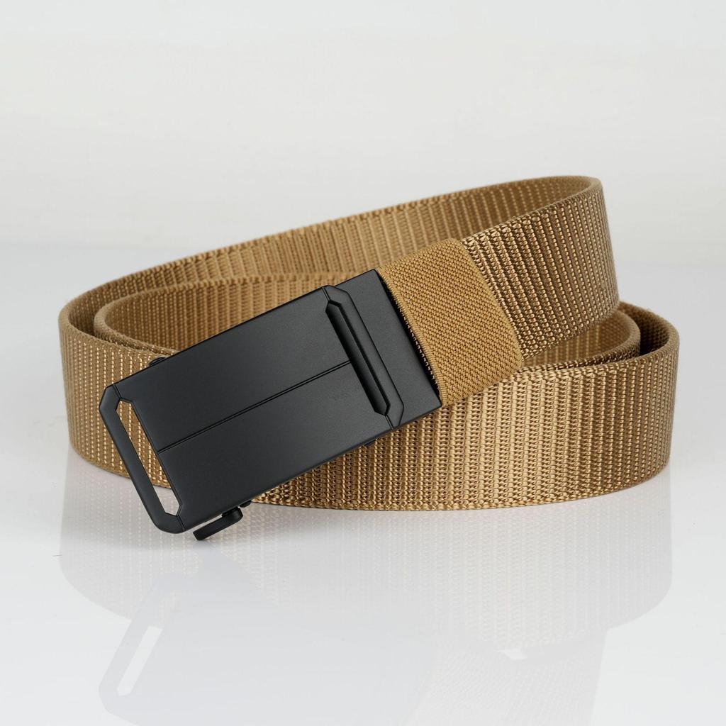 Tactical Quick Release Elastic Nylon Waist Belt for Men