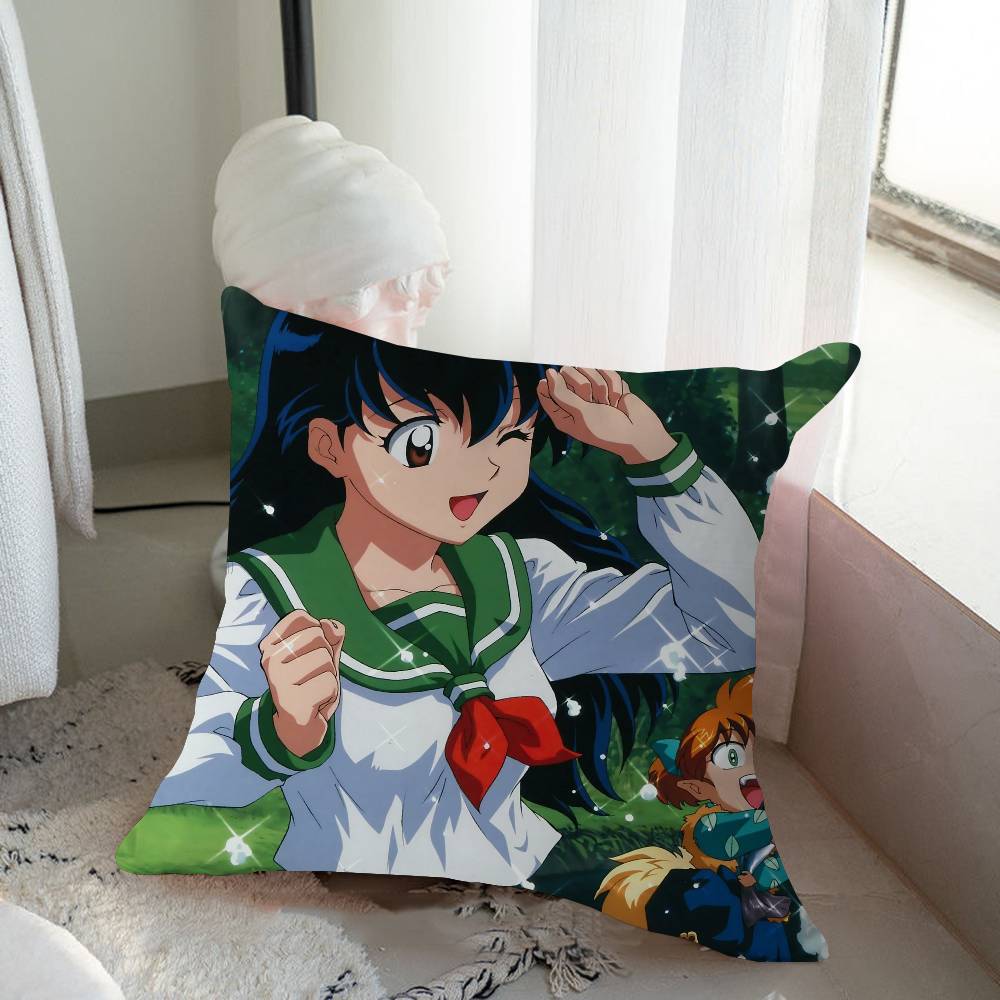 InuY-Yasha Cartoon Animation Pillow Gift Home Office Decoration Pillow Bedroom Sofa Car Cushion CoverPillow Case