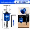 Woodworking Countersink Drill Bit Set: Precision Hole Opener and Screw Hole Beautification Tool.