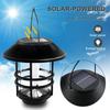 Solar Hanging Flickering Flames Led Lantern Lights Backyard Decor Decorative Wall Lamp Patio Outdoor Powered Porch Light Mounted