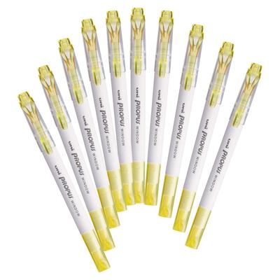 Mitsubishi Pencil Color Marker Light Pro-Pass Window, Yellow, 10-Piece Box, PUS103T.28