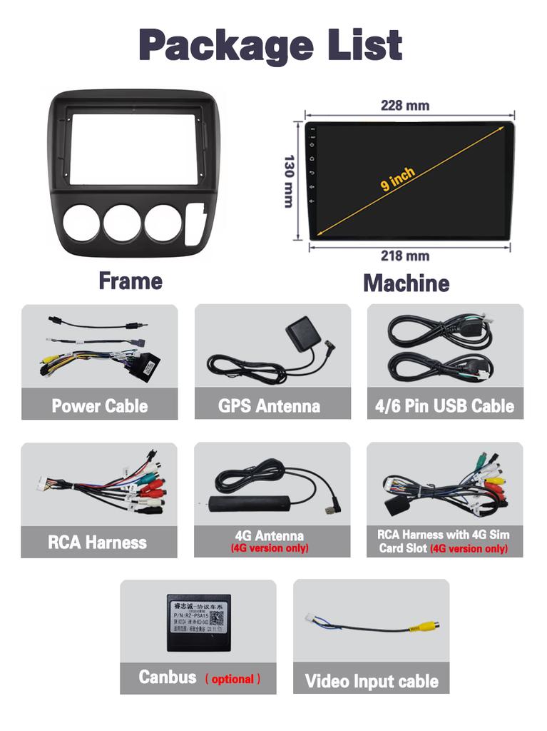 Autoradio Android 15 avec Carplay pour Honda CRV CR-V 1995 1996 1997 1998 1999 2000 2001 Lecteur multimédia GPS Unité principale tout en un