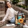 Floral Print Tote Bag Stylish Daily Use Handbag for Women