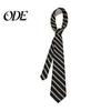 Belt Unisex Tie, Striped Print Necktie, Retro Style Adjustable Length Versatile Casual Accessory Dress Fashionable for Wear Everyday