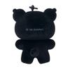 Sanrio Kuromi Flocked Keychain 387690 (Black Animals)