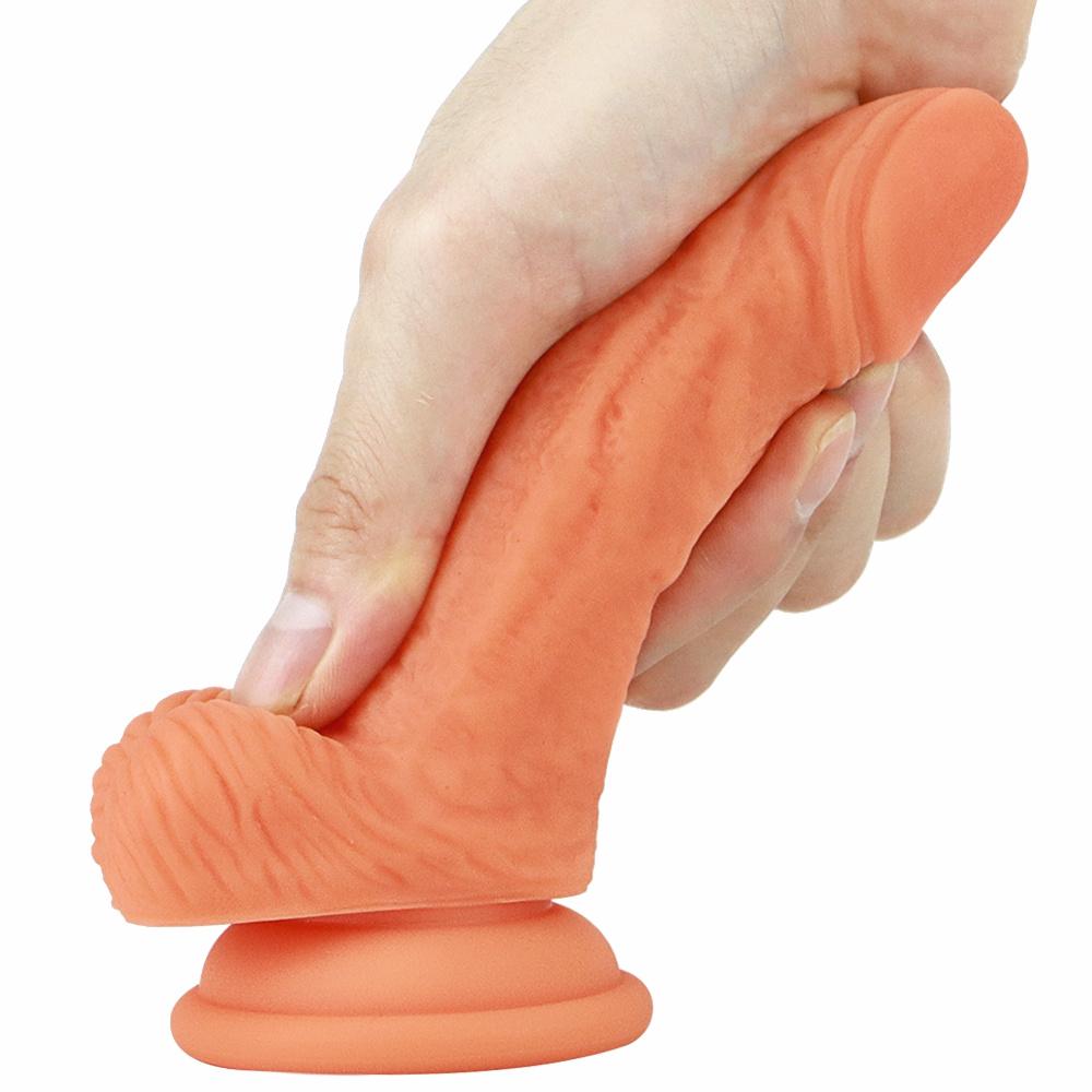 Adult Female Fake Penis Masturbation Stick Double Layer Liquid Silicone Soft Penis