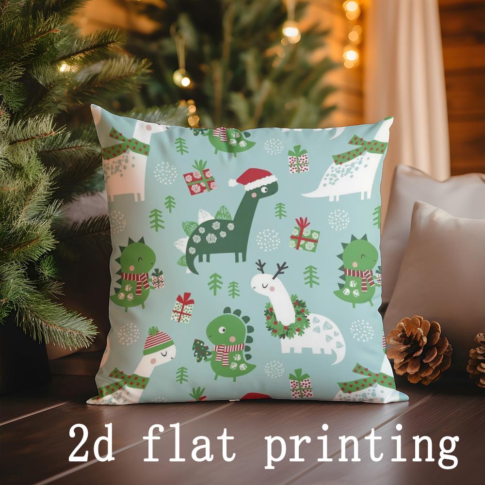 

Home Decor Christmas-themed Cartoon Pillowcases for Home Pattern Cushion Cover Suitable for Sofa Bedroom Car Pillow Cover 40x40cm
