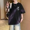 Men's Short-sleeved T-shirt Tops Half-sleeved Round Neck Half-sleeved T-shirt