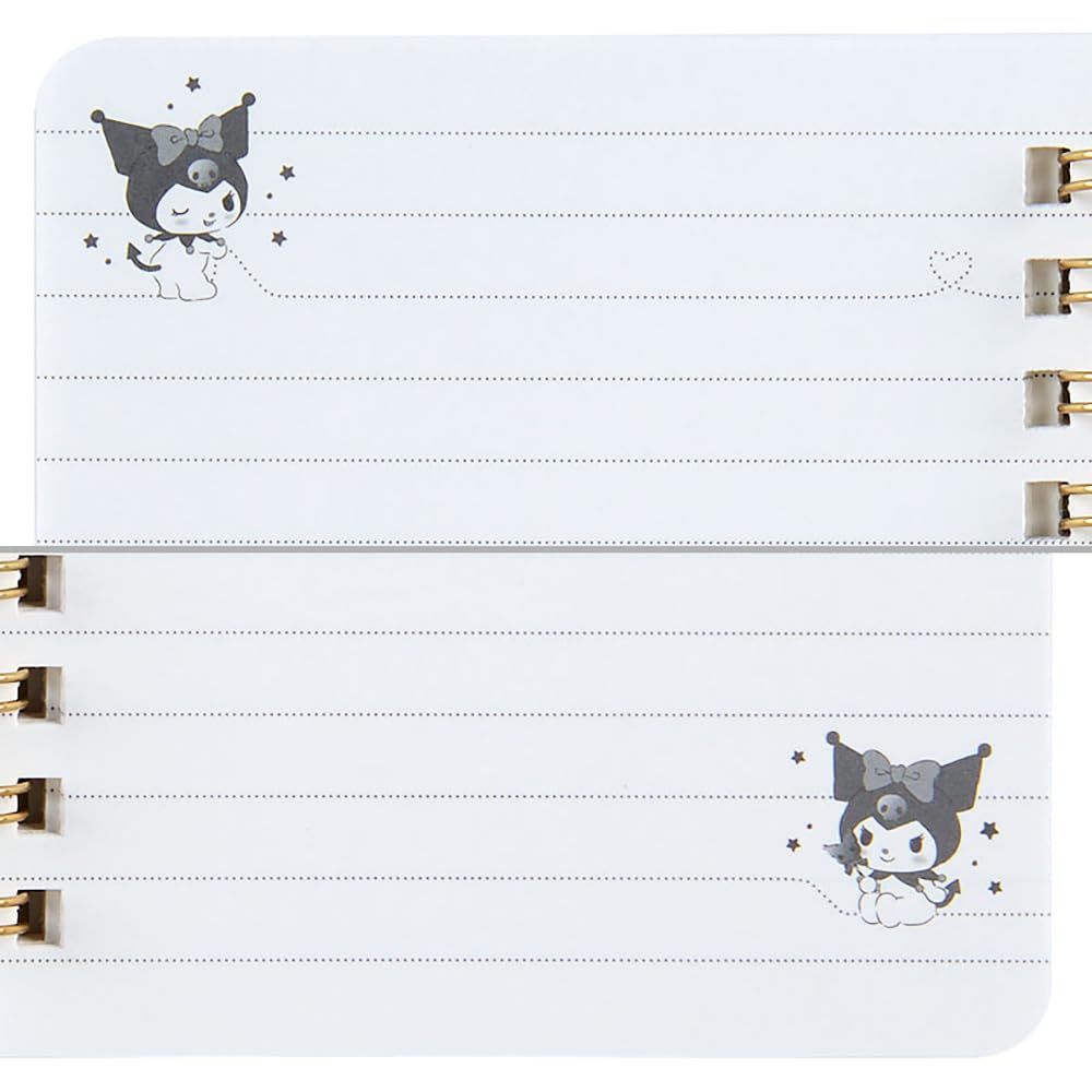 Sanrio Kuromi B7 Ring X 10 X Character 091669 Notebook, 12.8 1.5 Cm,