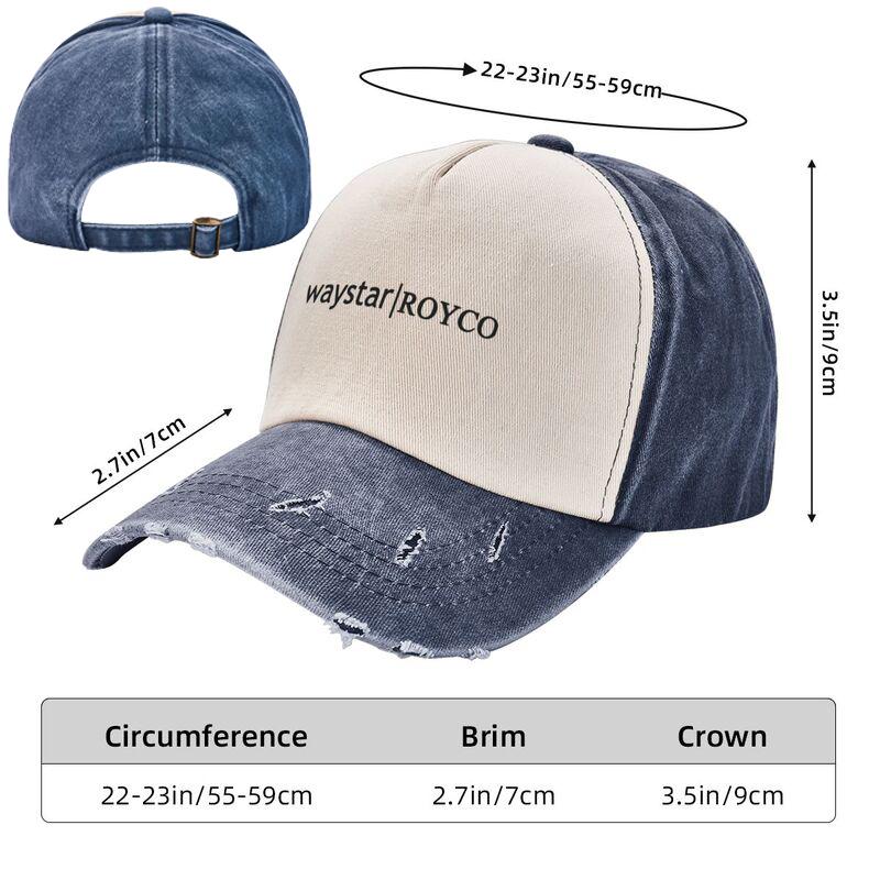 Waystar Royco Merch Boné de Beisebol Unissex para Mulheres Chapéus de Jeans Desgastados Boné Vintage Série de TV Succession Chapéu Snapback Casquette