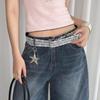 White Floral Lace Waist Belt Adjustable Sweet All-Match Waistband For Women Casual Waist Strap Decor Accessories Gifts