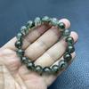 Natural Green Rutilated Quartz Bracelet: Titanium Quartz Crystal Jewelry for Men & Women, Niche Black Couple Gift