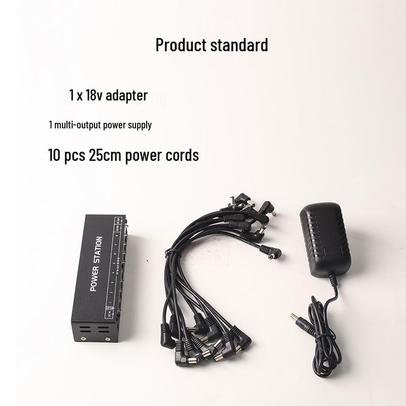 Isolated Multi-Output Guitar Pedal Power Supply, Low-Noise, Stabilized, 9V/12V.