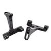 Black Passenger Floorboard Mount Bracket For Street Glide Road King FLHR