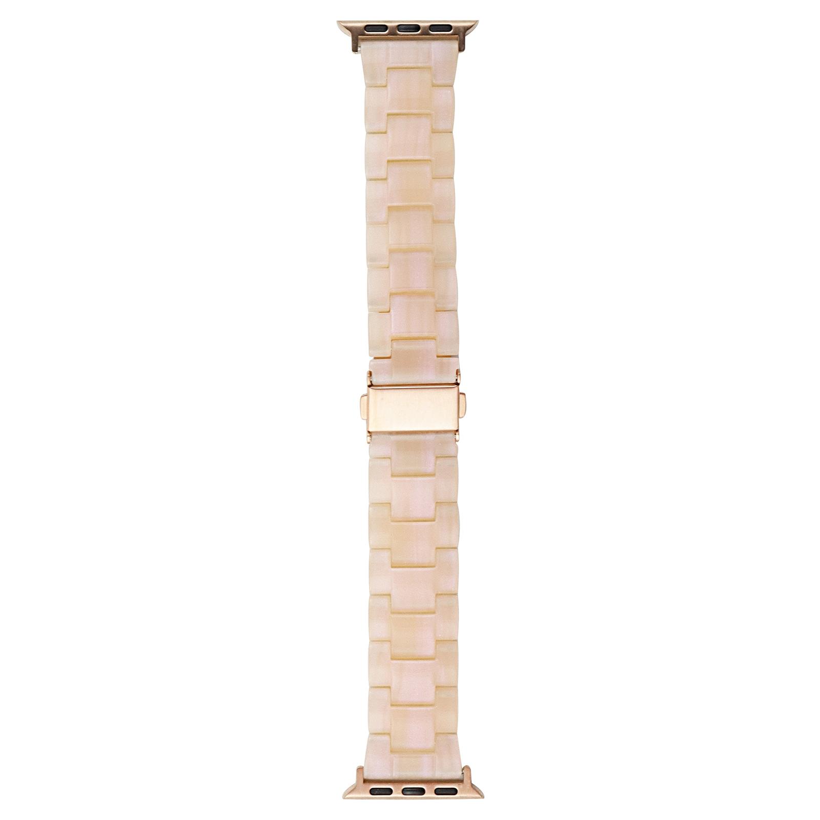 

For Apple Watch 10 46mm/Ultra 2/Ultra 49mm/9 8 7 45mm/SE (2023) SE (2022) SE 6 5 4 44mm/3 2 1 42mm Watch Band Resin Strap Polarized Pink