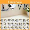 Decorative 4 Letters Love Home Furniture Mirror Tiles Wall Sticker For Modern Spaces