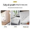 Transparent Oil-Proof Kitchen Stickers: Waterproof, Heat-Resistant, Static Cling Tile & Glass Stickers for Range Hoods