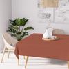 Square Stain-resistant Tablecloth 180x180 Cm ALIX Coral, by Soleil D'ocre