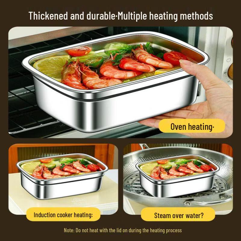 Stainless Steel Food Storage Container with Lid