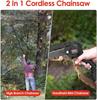 High-branch Handheld Mini Electric Saw Rechargeable Lithium Battery Single-hand Saw Pruning Felling 2-in-1 Cordless Pole Saw