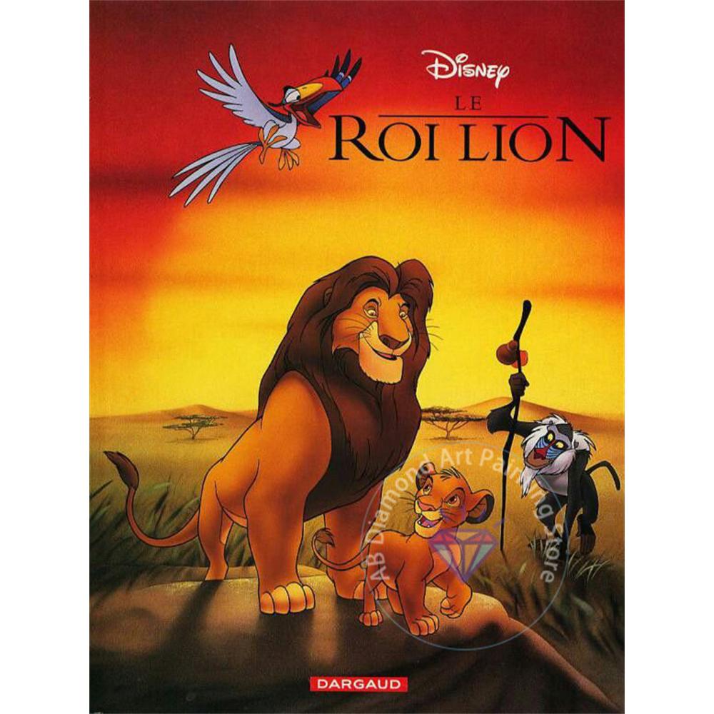 The Lion King Diamond Painting Set 5D DIY Diamond Cross Embroidery Handmade Art Adult and Children's Gifts Home Decoration