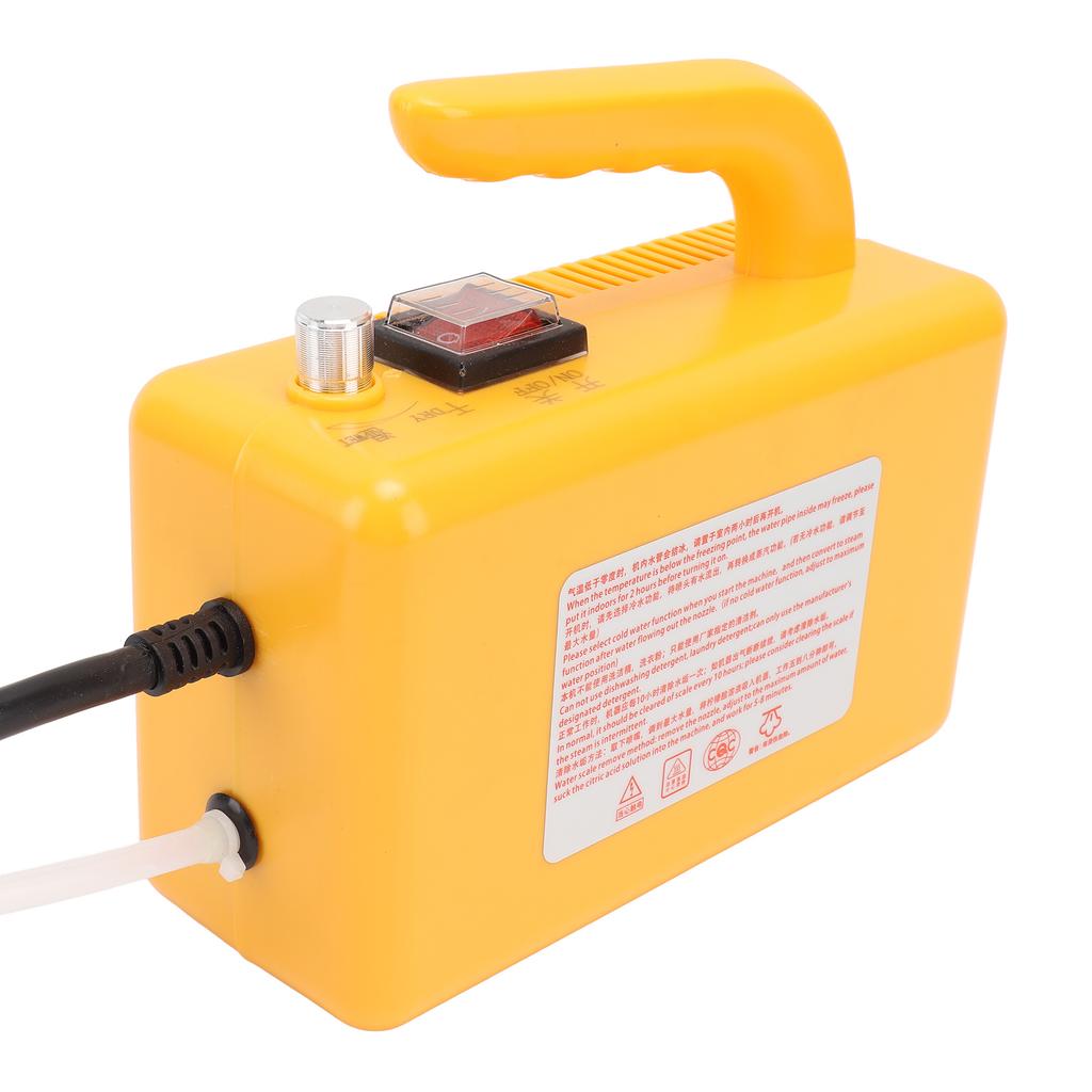High Pressure Steam Cleaner Handheld High Temp Portable Cleaning Machine Tankless for Home Use Car Detailing Kitchen