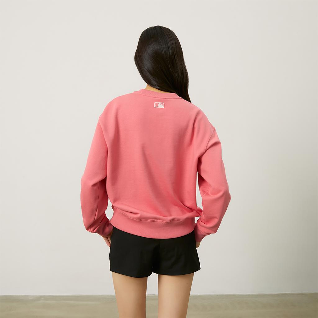 New MLB Basic Collection Cleveland Indians Sweatshirt Unisex Pink 3AMTB0844-45PKS