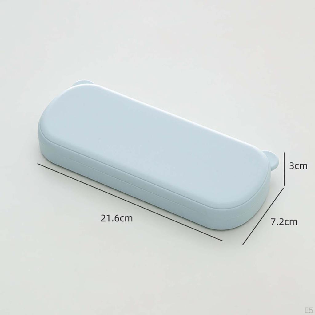 Multifunction Pencil Case Container Simple Rectangle Practical Large Capacity Storage Compact