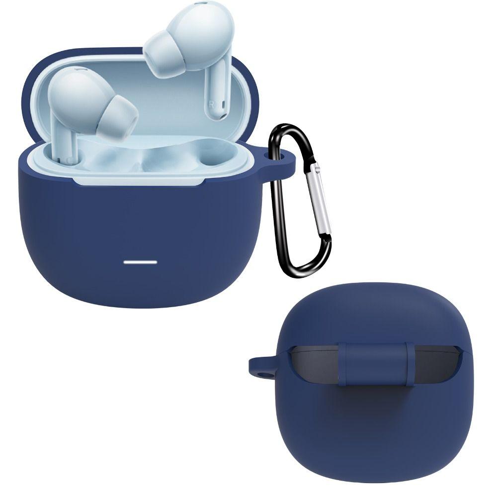 Silicone Protective Case Shockproof Headphone Accessories Protector With Hook Anti-Scratch Cover Shell for Redmi Buds 6 lite