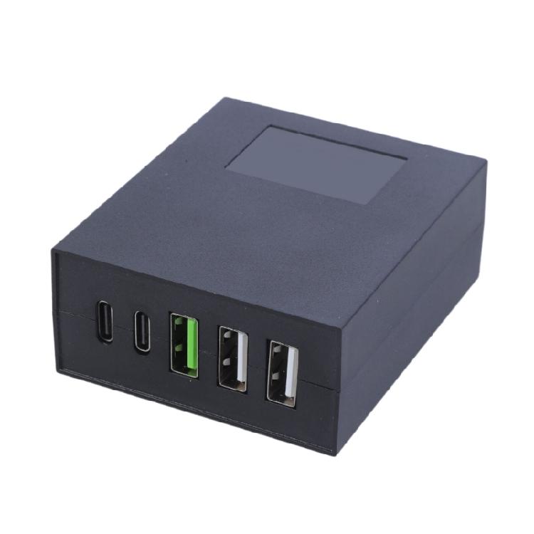 USB Charger Battery Clip Adapter DC8-30V To 3xUSB+2xType C Adapter for Phone Pad Devices