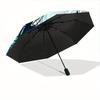 1pc Ocean Voyage Auto Open/close, All-Season Portable Folding Umbrella for Women & Men, Travel, Everyday, Formal Events -06179