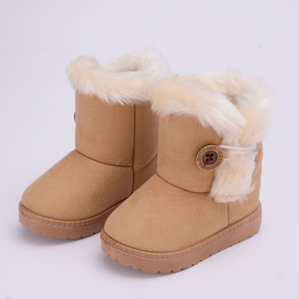 Cross-Border Kids' Snow Boots - Thick, Warm Cotton Boots