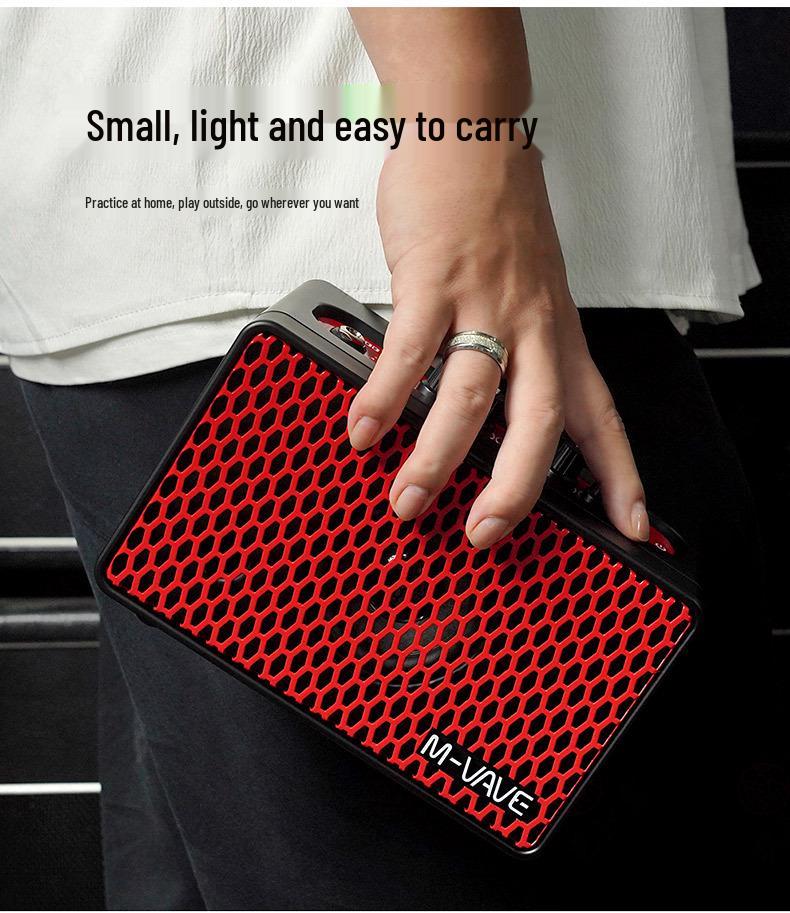 M-VAVE SP100 Bluetooth Portable Guitar Amplifier for Outdoor Performance & Recording