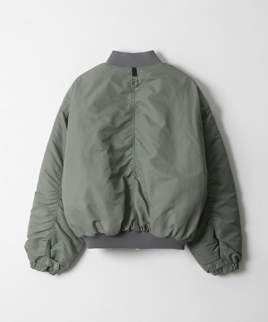 Dthirtyone Volume Padded Ma-1 Bomber Jacket (Olive)
