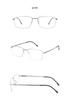 High-End Screwless Ultra-Light Metal Eyeglass Frames for Men