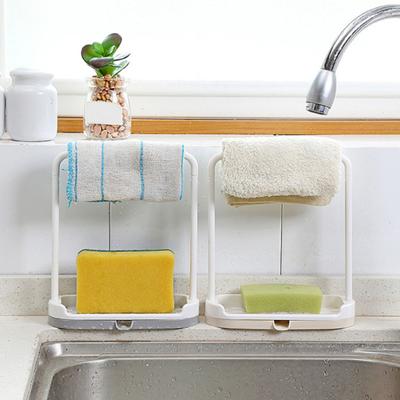 Countertops Towel Storage Rack Punch Free Cloth Sheets Rag Shelf Kitchen Tool