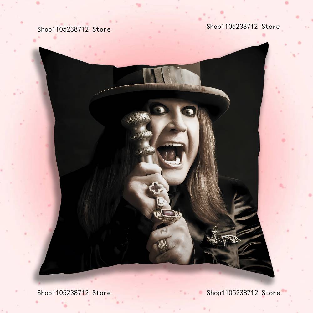 O-Ozzy Osbourne Pillow Case Plush Fabric Soft Pillowcase Double Sided Print Sofa Cushion Cover Throw