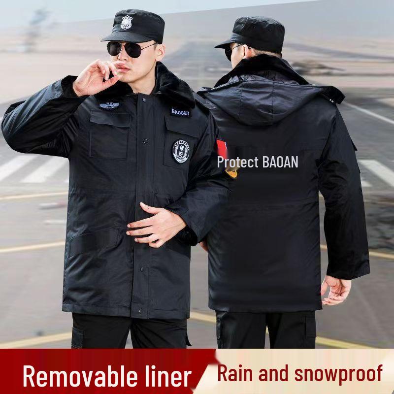 Winter Thickened 511 Security Twill Cotton Cold-Proof Overcoat for Special Operations