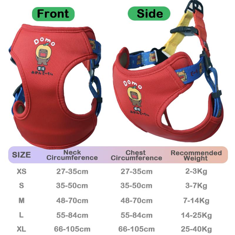 Explosion Proof Dog Leash Lightweight Adjustable Dog Chest and Back Walking Harness Leash Vest Style Puppy Dog Outdoor Supplies XS